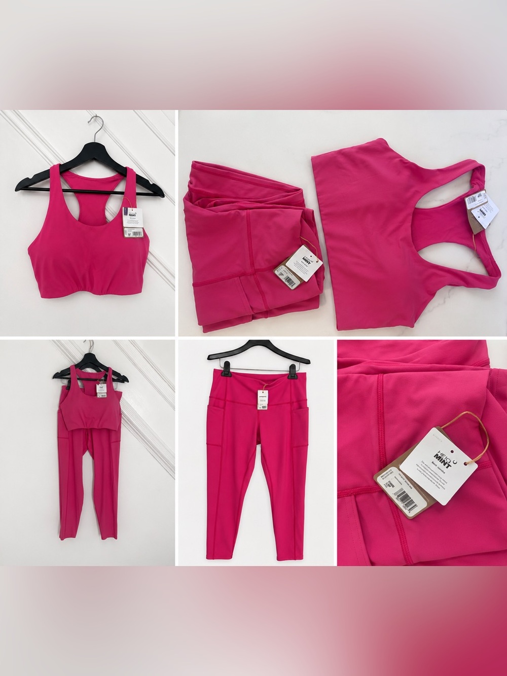 Patagonia NWT’s Maipo Odor Control Top and Bottom Set luminous pink